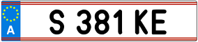 Trailer License Plate